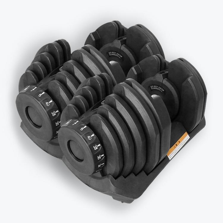 Set of Adjustable Dumbbells (10 to 90 lbs)1