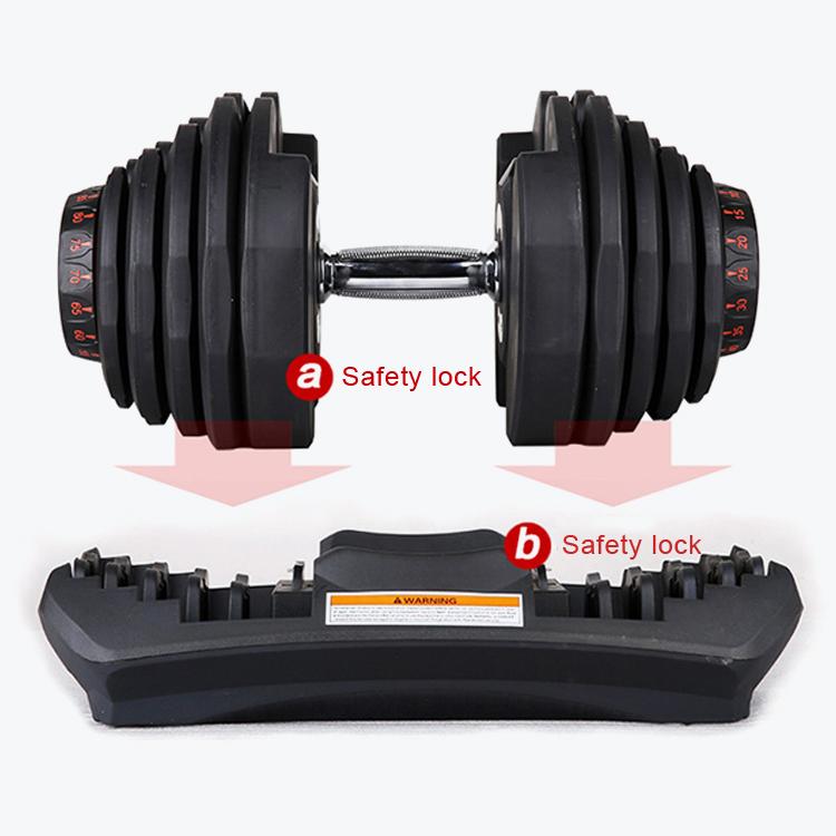 Set of 2 Adjustable Dumbbells (10 to 90 lbs)